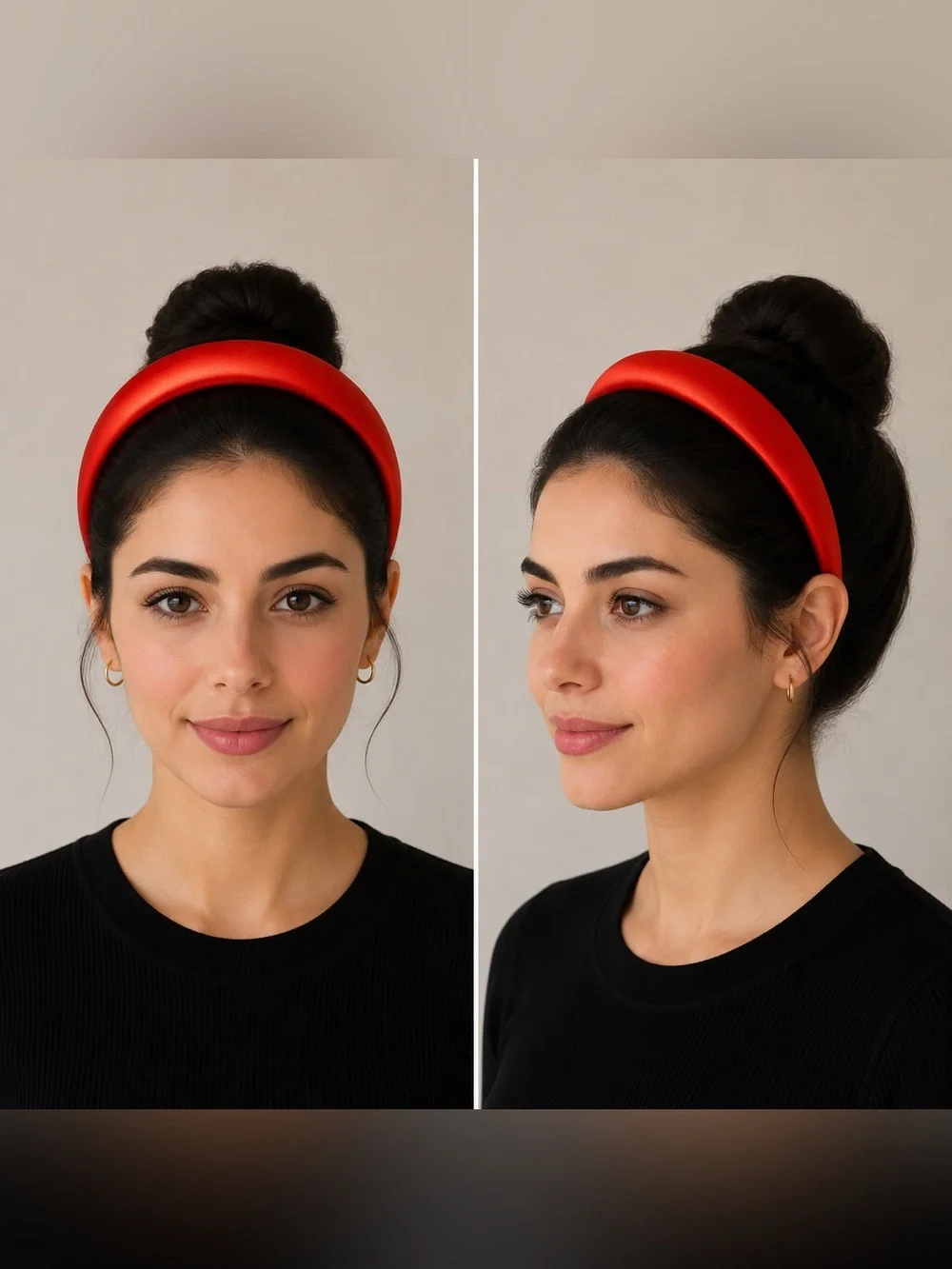 Red Padded Headband - Women Accessories